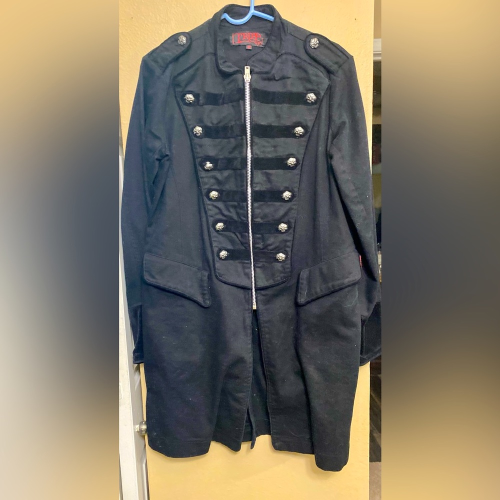 Vintage Tripp NYC military steampunk long jacket Coat unisex my chemical romance